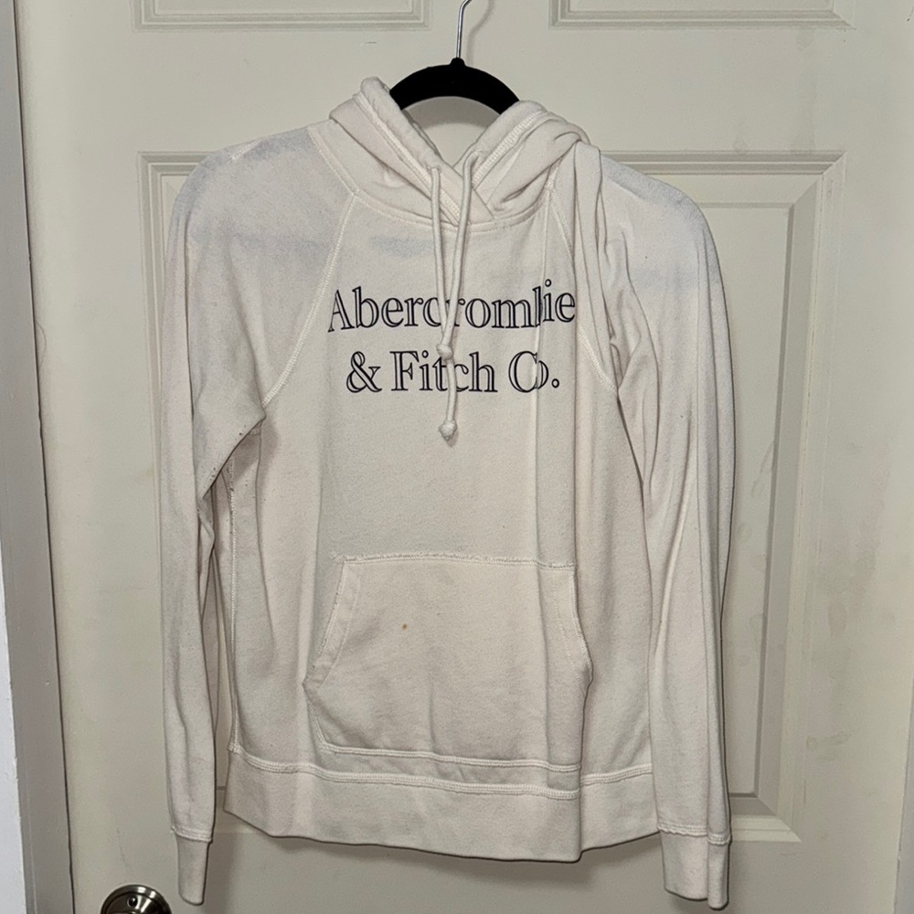 Abercrombie & Fitch White Hoodie